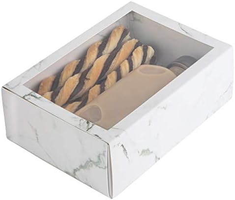Hammont Clear Window Gift Boxes 6 Pack Rectangle