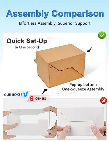 Shallive 15 Pcs Large Treat Boxes With Handle