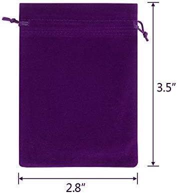 Lucky Monet Velvet Drawstring Bags for Gifts