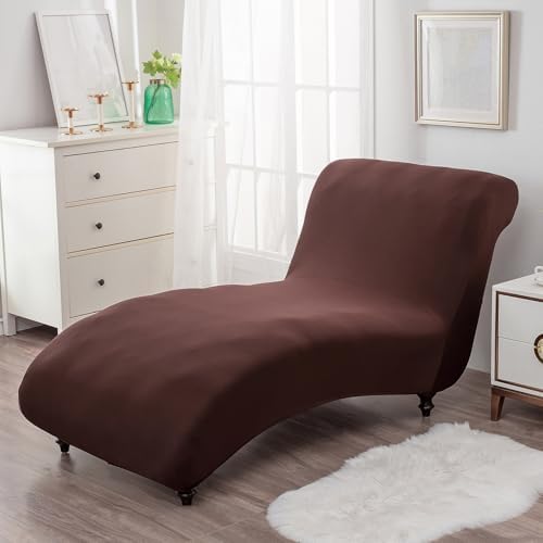 LYIYEYAN Printed Armless Chaise Lounge Cover