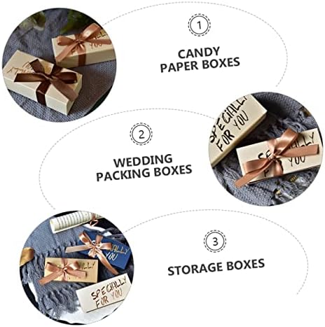 Didiseaon 20pcs Wedding Candy Boxes Paper Storage Pouch Gift Wrapping