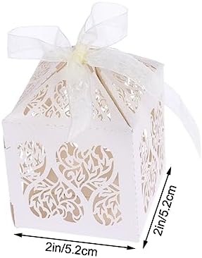 TOVINANNA 50pcs Hollow Craft Paper Gift Boxes for Wedding Party Favor
