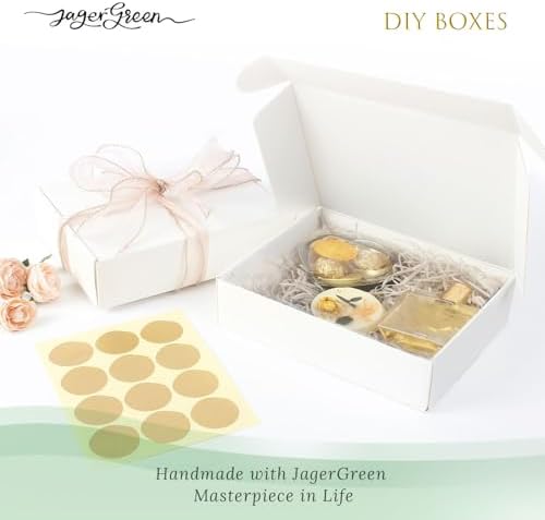 JagerGreen White Gift Box with Lid Pack of 10