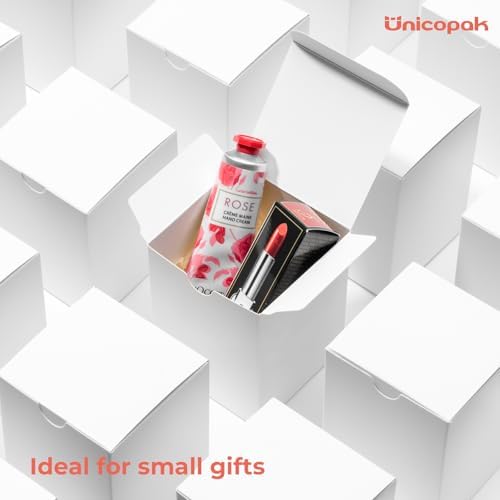 UnicoPak 20 Pack White 3x3x4 Gift Boxes