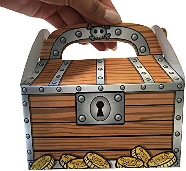 AMERICAN WIT 12 Pack Pirate Treasure Chest Boxes