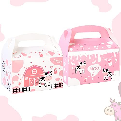 Umoni Cow Party Favor Treat Boxes 12 Pack