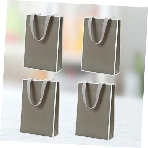 PACKOVE 4pcs Jewelry Packaging Paper Bags with Handles
