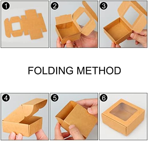 COTOPHER 30Pcs Mini Kraft Soap Boxes with Window 1
