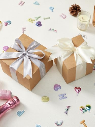 Eupako 4x4x4 Brown Kraft Gift Boxes 50 Pack