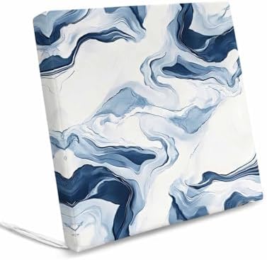 2 Pack Marble Waterproof Cushion Covers with Ties