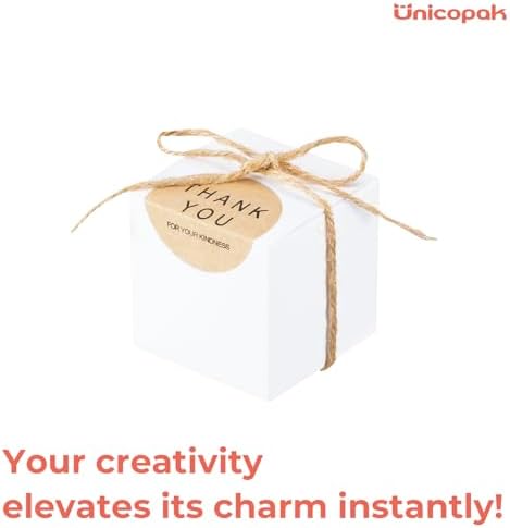 UnicoPak 30 Pack White Small Gift Boxes