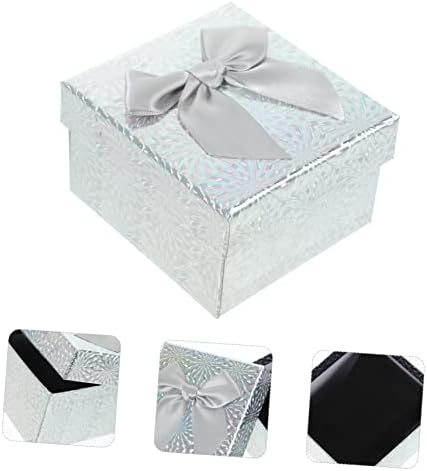 LIFKOME 6pcs Square Paper Gift Boxes for Wrapping