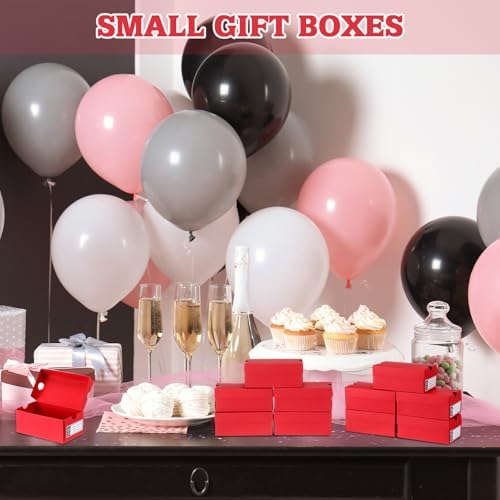 20 Piece Mini Shoe Gift Boxes for Party Favors Red