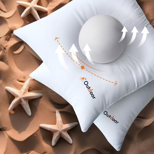 MIULEE Outdoor Pillows Set of 4 16x16
