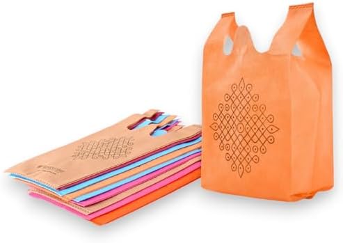 LOVENSPIRE Reusable Kolam Print Gift Bags