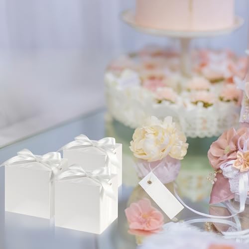 48 Pcs Mini Wedding Gift Boxes with Ribbon