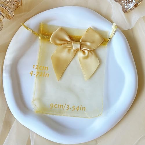 Esdallina 40 PCS 36x47 Premium Sheer Organza Gift Bags