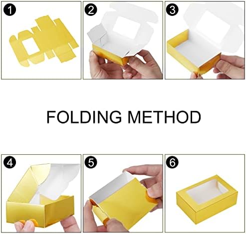 COTOPHER 30Pcs Mini Kraft Soap Boxes with Window
