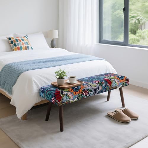 Yisun Dining Bench Covers Stretchy Washable Slipcovers