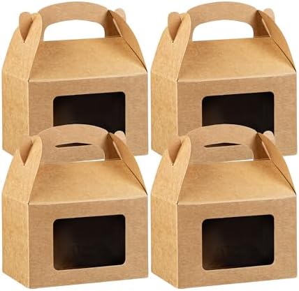 Restaurantware Bio Tek 4x25x25 Inch Gable Gift Boxes For Party Favors