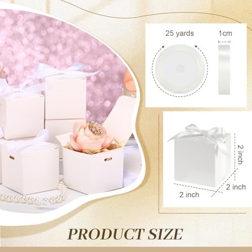 48 Pcs Mini Wedding Gift Boxes with Ribbon