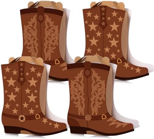 Mooliwe 12 Pcs Western Boots Party Favors Gift Boxes