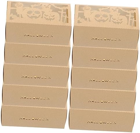 Veemoon 50pcs Halloween Treat Boxes with Spooky Designs