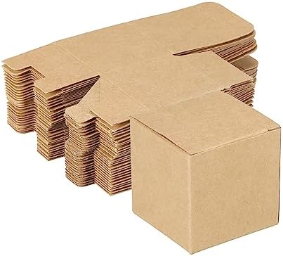 PATIKIL Brown Corrugated Gift Boxes 2x2x2 Inch Pack of 15