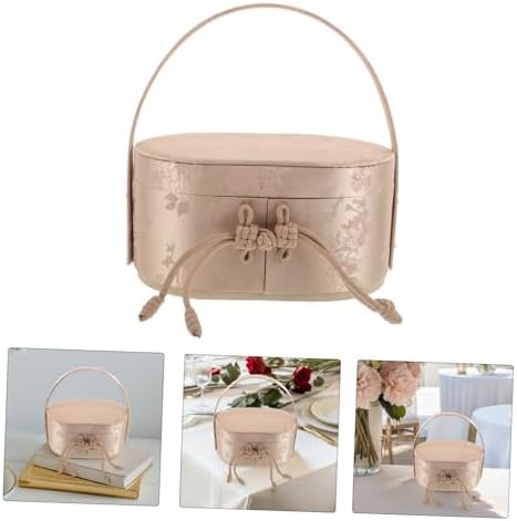 Elegant Wedding Candy Boxes with Handle for Bridal Shower and Engagement Celebrations