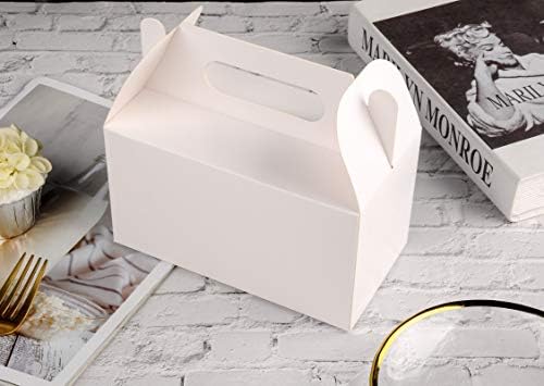 LOKQING White Treat Boxes for Parties 25 Pack