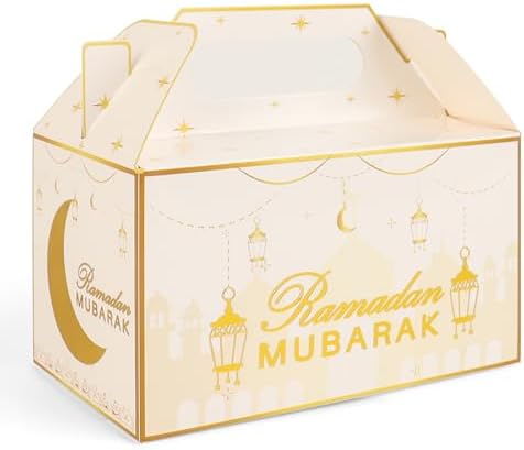 Crazy Night 12 Pcs Eid Mubarak Treat Box with Handle