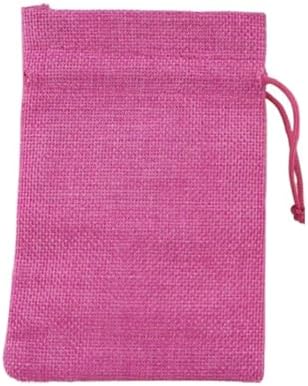 SOFXnng Cotton Linen Drawstring Gift Bags 25PCS 7x9cm