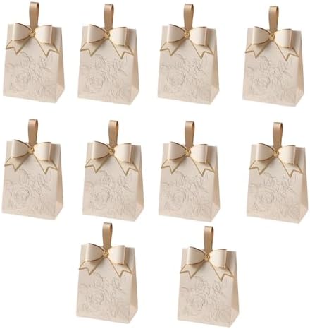 QRZLP 10PCS Candy Boxes with Floral Decor