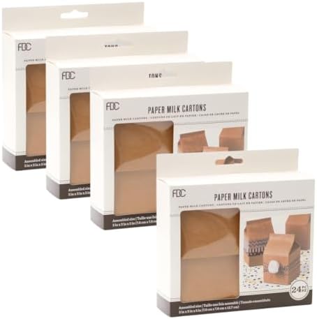 Factory Direct Craft 96 Pack Kraft Paper Party Favor Boxes