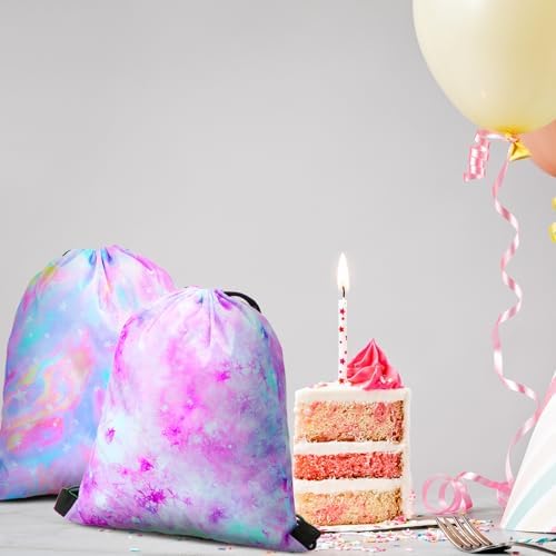 Boao 16 Pcs Tie Dye Gift Bags for Birthday Parties