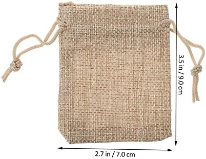 FRCOLOR 50pcs Reusable Drawstring Gift Bags