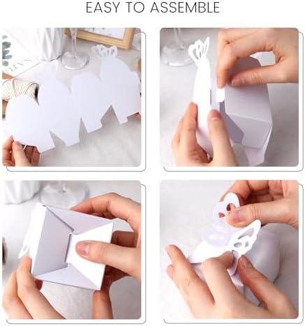VGOODALL 50PCS 3D Butterfly Candy Gift Boxes