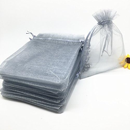 100pcs 4x6 Inch Drawstring Organza Gift Bags for Weddings