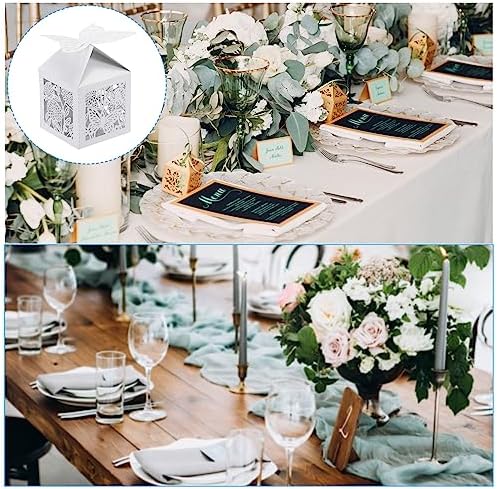 PATIKIL 2x2x31 Inch Favor Boxes 25 Pack White Gift Boxes