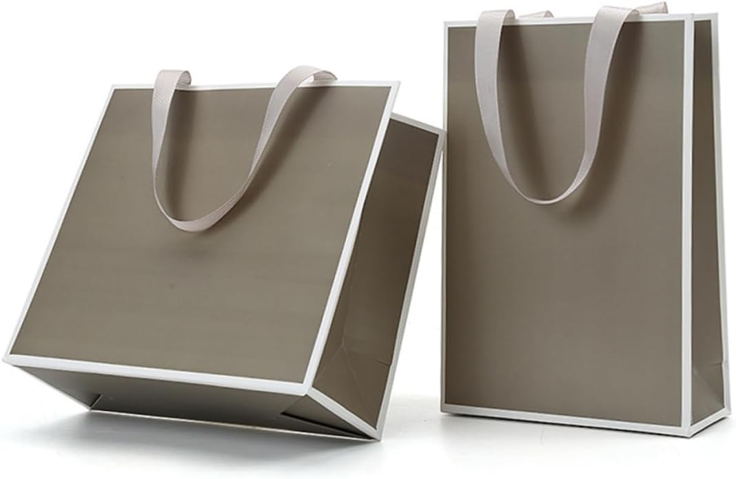 PACKOVE 4pcs Jewelry Packaging Paper Bags with Handles