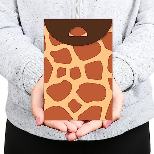 Big Dot of Happiness Giraffe Print Party Goodie Bags Set of 12