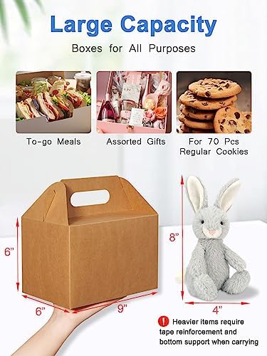 Shallive 15 Pcs Large Treat Boxes With Handle