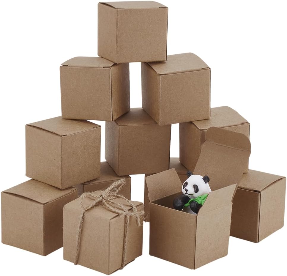 PH PandaHall 30pcs Mini Square Paper Gift Boxes