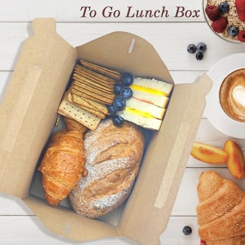 Unarty 30 PCS Large Kraft Gable Boxes for Party