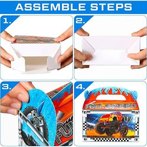 Zonon 24 Piece Race Car Party Favor Boxes