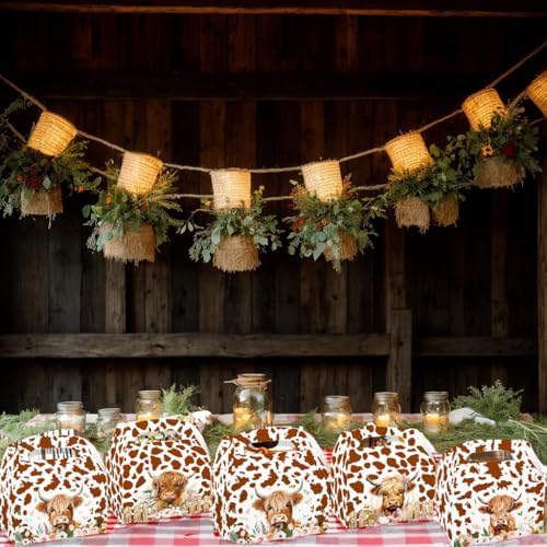 Bach And Boujee Highland Cow Party Treat Boxes