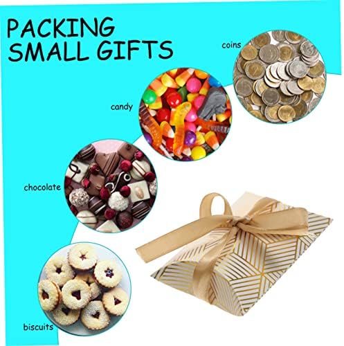 BIUDECO 50Pcs Foil Pillow Boxes for Party Favors