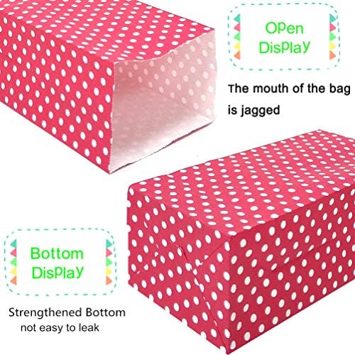 Red Polka Dot Mini Gift Bags 50 PCS for Party Favors