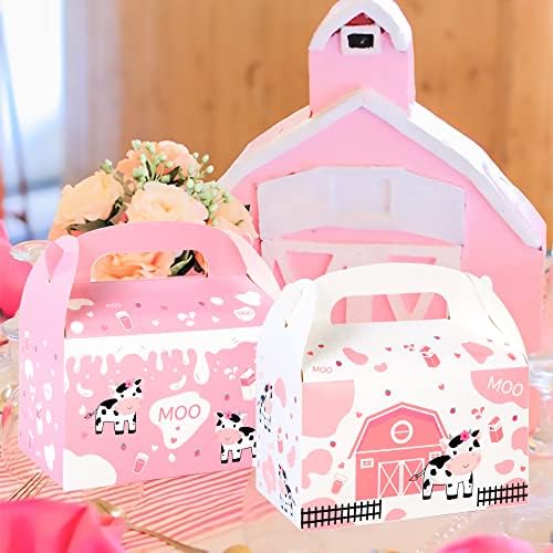 Umoni Cow Party Favor Treat Boxes 12 Pack