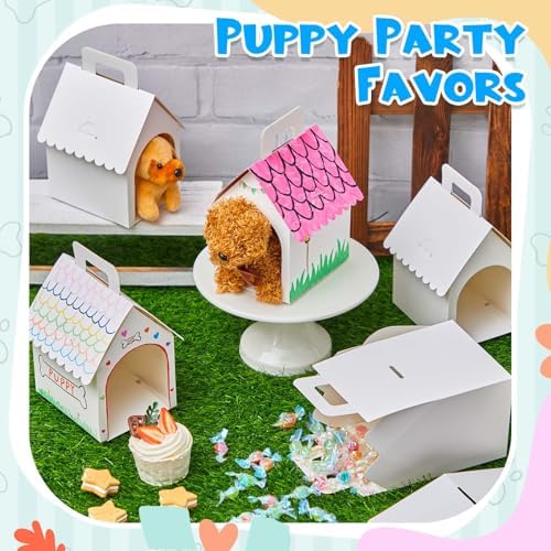 ShinyRelief 16 Pcs Dog Treat Gift Boxes with Handle